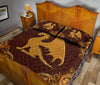 Dragon Leather Carving Style Quilt Bed Set - Love Quilt Bedding Set