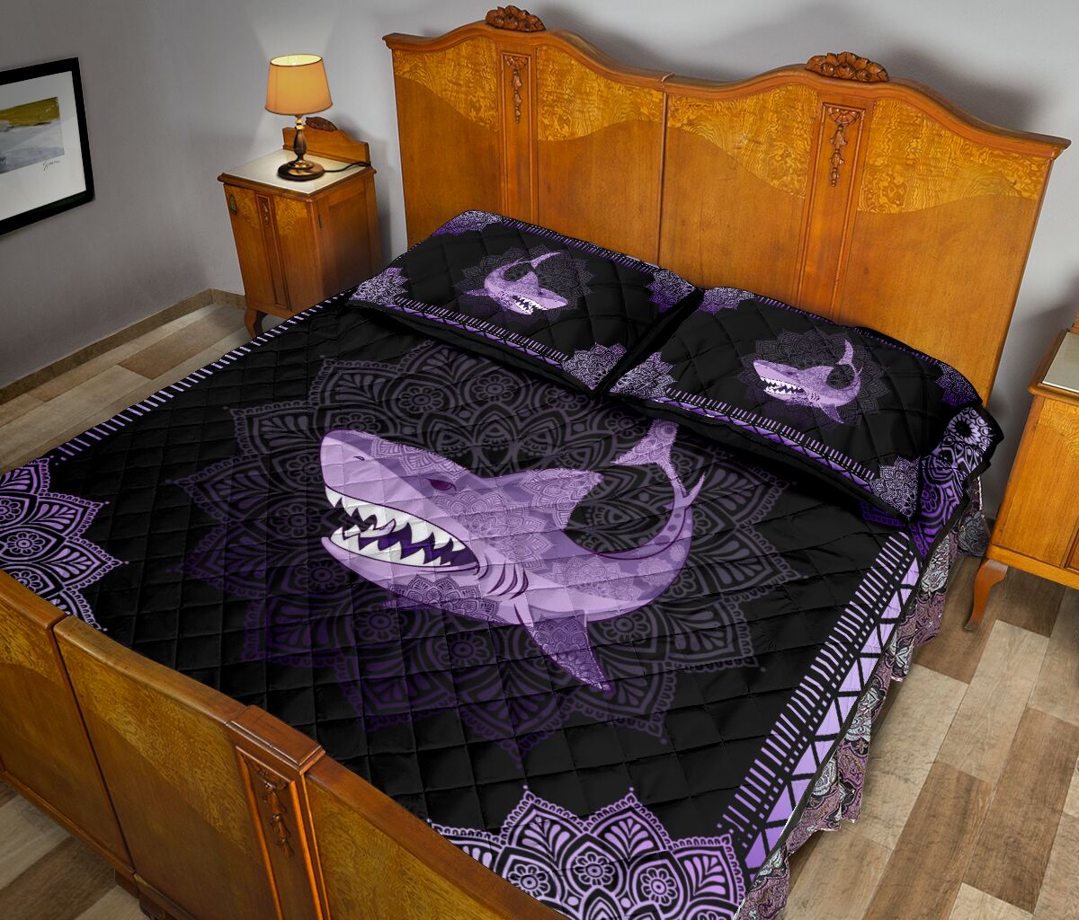 Shark Quilt Bed Set 93 - Love Quilt Bedding Set