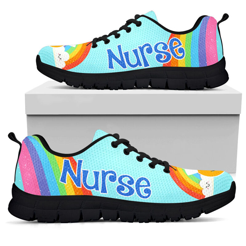 Nurse Happy Shoes Sneakers, Running Shoes, Shoes For Women, Shoes For Men, Custom Shoes, L- Love Sneakers