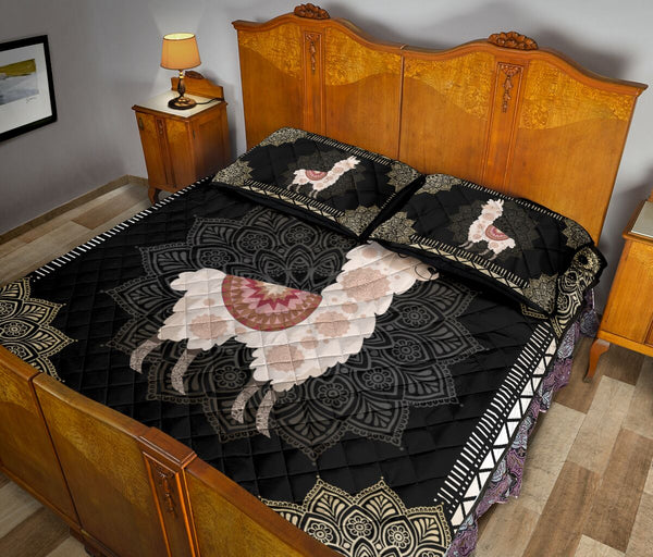 Llama Quilt Bed Set 19 - Love Quilt Bedding Set
