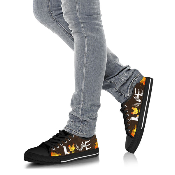 Chicken Love Art Low Top Shoes