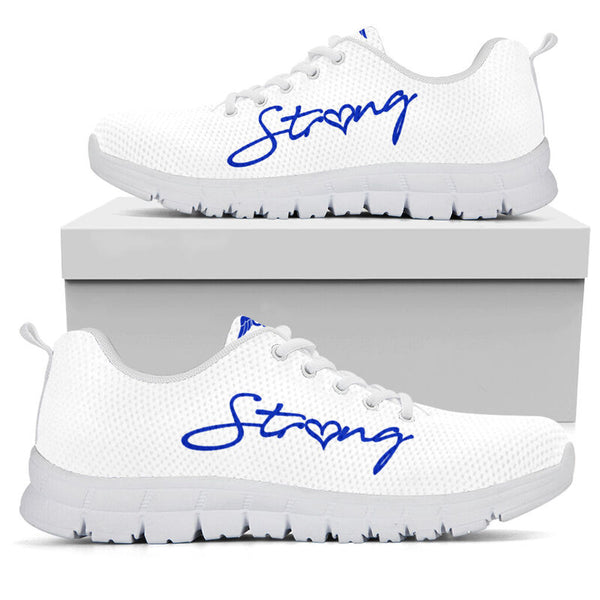 Nurse-strong White Royal Blue Sneakers, Running Shoes, Shoes For Women, Shoes For Men, Cust- Love Sneakers