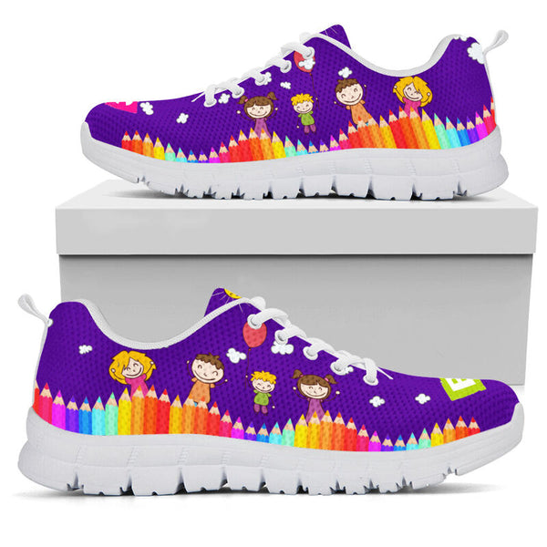 Head Start Abc- Purple Sneakers, Runni- Love Sneakers