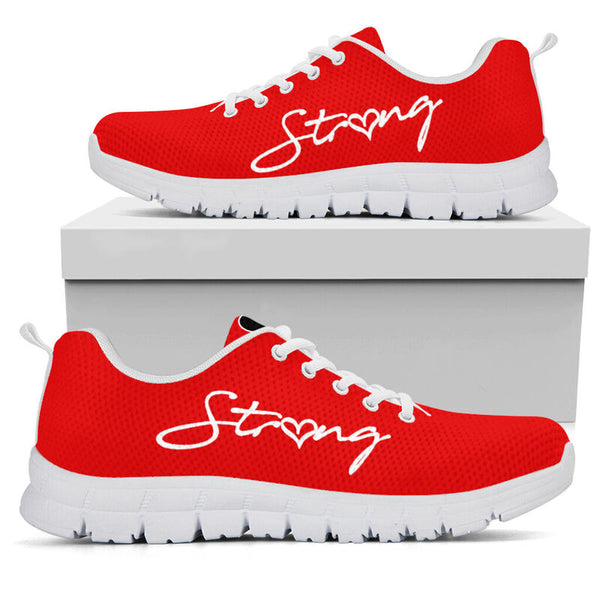 School Counselor Strong Red Black Kd Sneakers, Runni- Love Sneakers