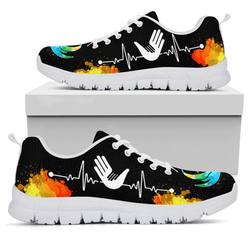 Child Care Art Color Sneakers, Running Sh- Love Sneakers