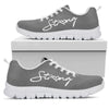 Teacher Strong Grey Sneakers, Running Shoes, Shoes For Women, Shoes For Men, Custom Shoes, L- Love Sneakers