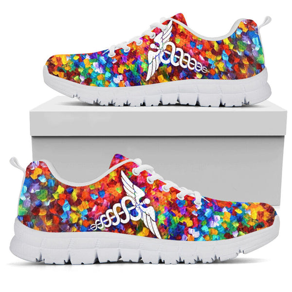 Nurse Paint Art Shoes White Shoes Sneakers, Running Shoes, Shoes For Women, Shoes For Men, C- Love Sneakers