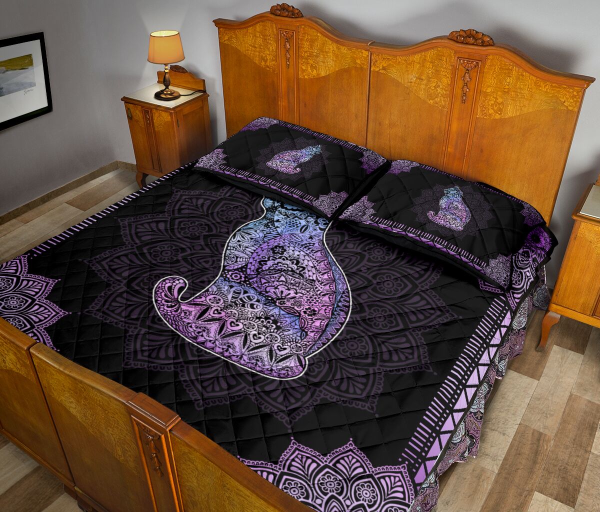 Cat Quilt Bed Set 78 - Love Quilt Bedding Set