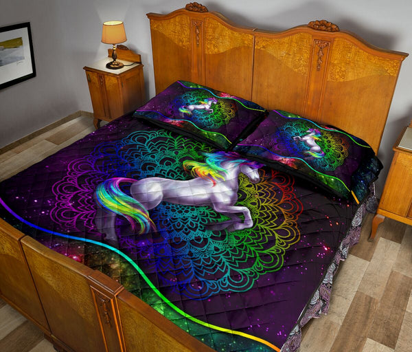 Quilt Bed Set - Unicorn 86 - Love Quilt Bedding Set