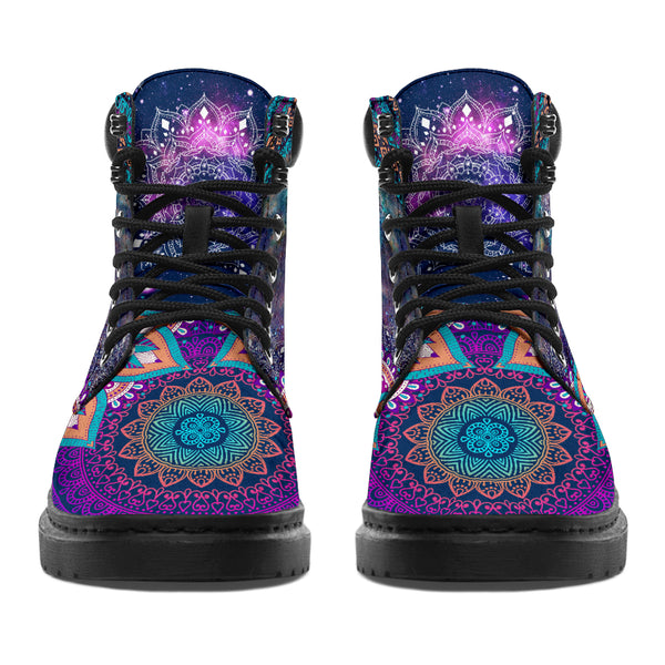 Dragonfly Galaxy Mandala Boot Sky - Love All Season Boots