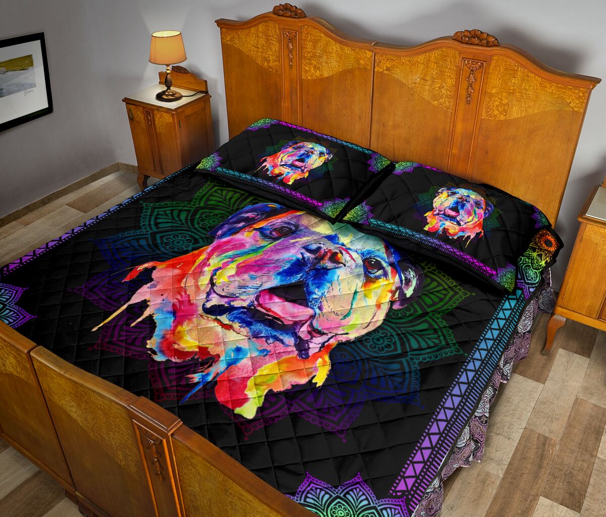 Quilt Bed Set - Bulldog 42 - Love Quilt Bedding Set