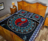 Dinosaur Mandala Ying And Yang Style Quilt Bed Set - Love Quilt Bedding Set