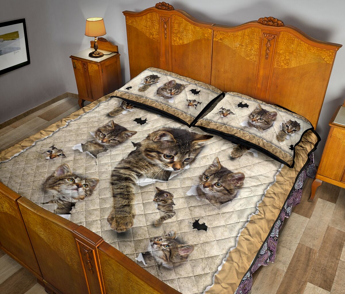 Quilt Bed Set - Cat 82 - Love Quilt Bedding Set