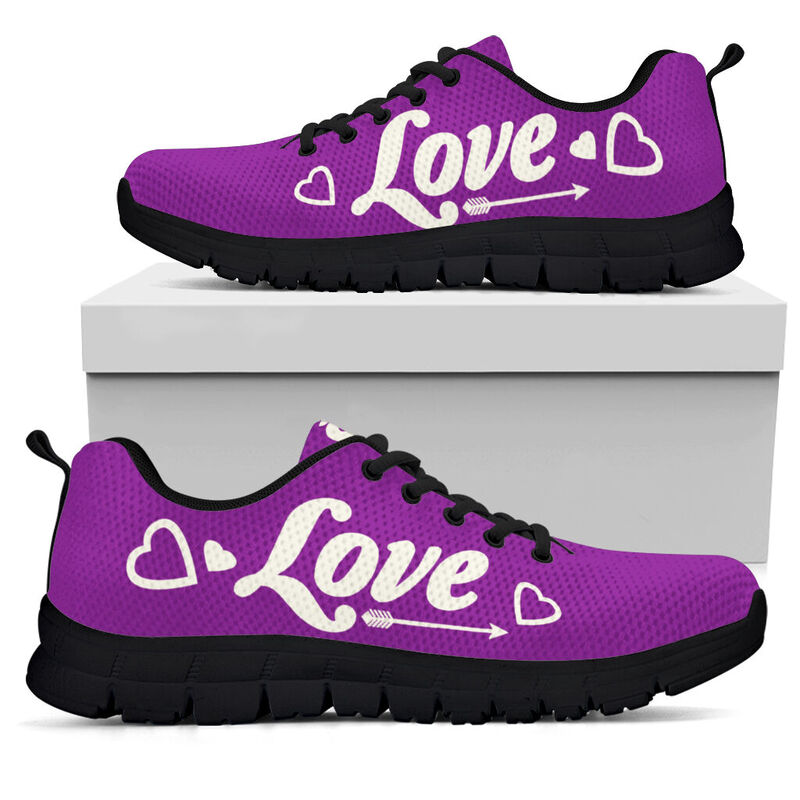 Teacher Love Shoes Sneakers, Runni- Love Sneakers