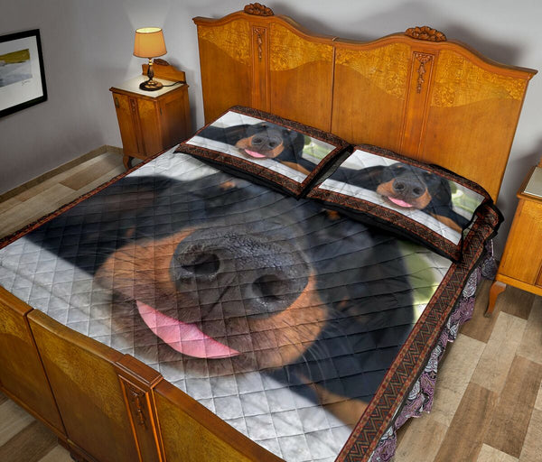Dachshund Sleeping - Quilt Bed Set - Love Quilt Bedding Set