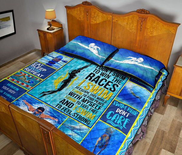 Swim With Your Heart - Bed Set - Love Quilt Bedding Set