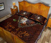 Cow Farm You And Me Leather Style Quilt Bed Set - Love Quilt Bedding Set