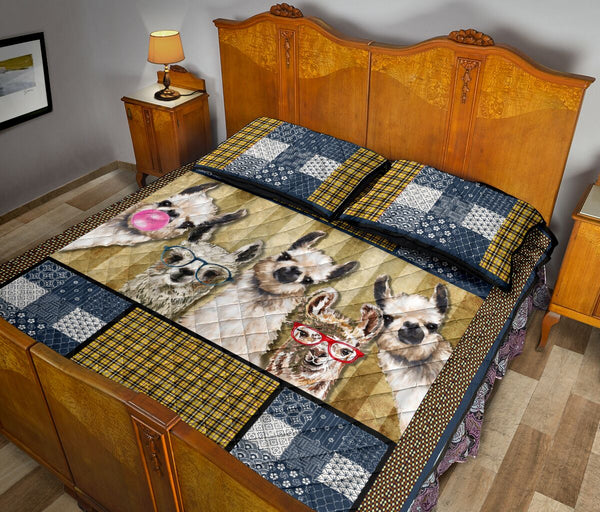 Llama Quilt Bed Set 29 - Love Quilt Bedding Set