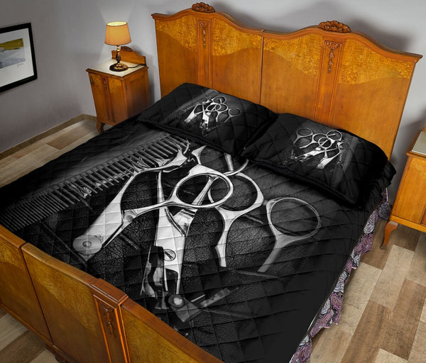 Hairstylist Leather - Bed Set - Love Quilt Bedding Set