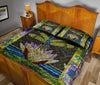 Dragonfly Paper Mosaic Style Quilt Bed Set - Love Quilt Bedding Set