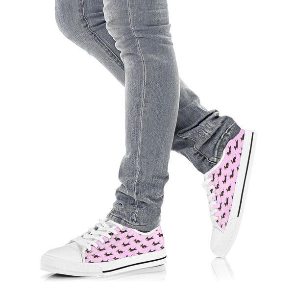Dachshund Low Top Shoes - Love Low Top Shoes