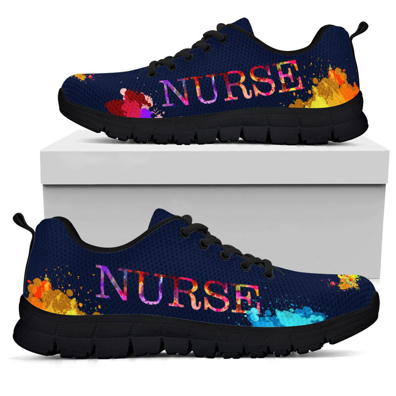Nurse Hb Black Soles Kd Sneakers, Running Shoes, Shoes For Women, Shoes For Men, Custom Shoe- Love Sneakers