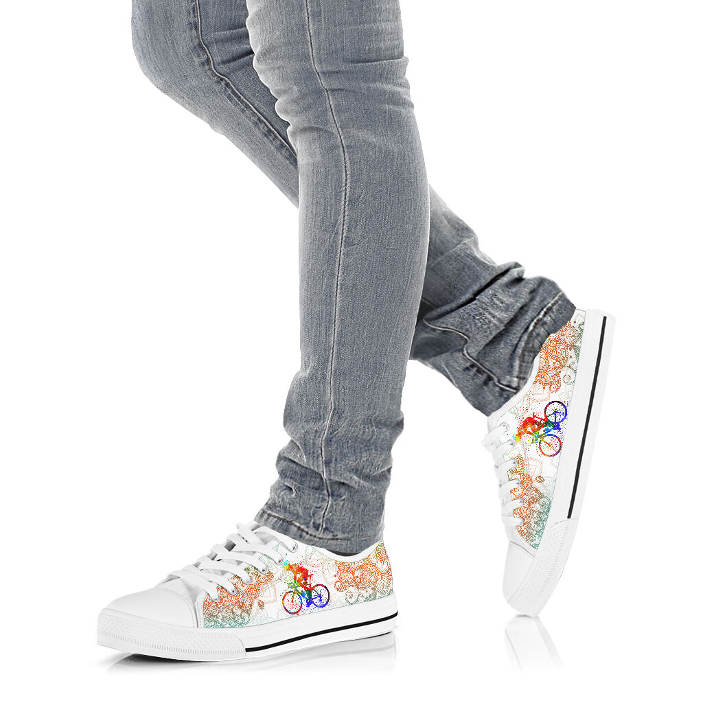 Cycling Mandala Color - Low Top Shoe - Love Love Top Shoes