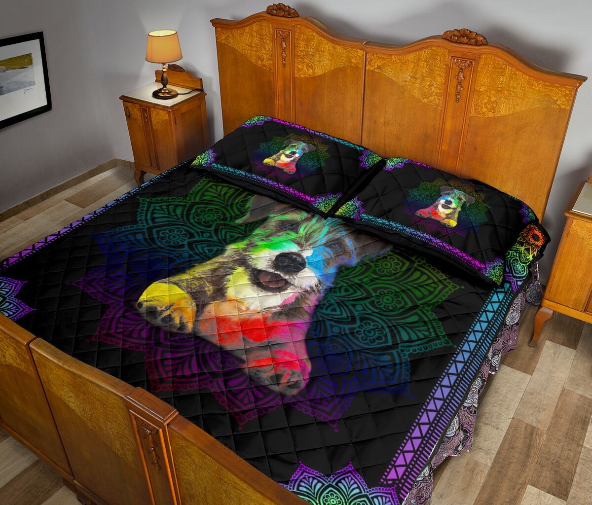 Quilt Bed Set - Jack Russell 95 - Love Quilt Bedding Set