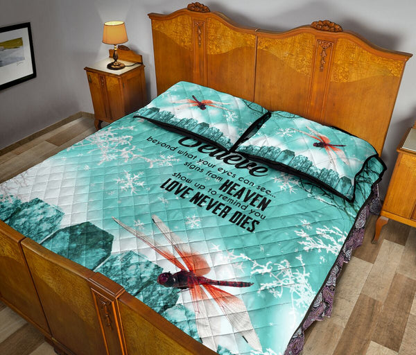 Quilt Bed Set - Dragonfly - When You Believe 56 - Love Quilt Bedding Set