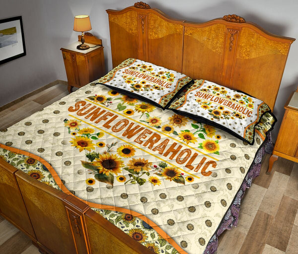 Hippie - Sunflower - Quilt Bed Set 57 - Love Quilt Bedding Set