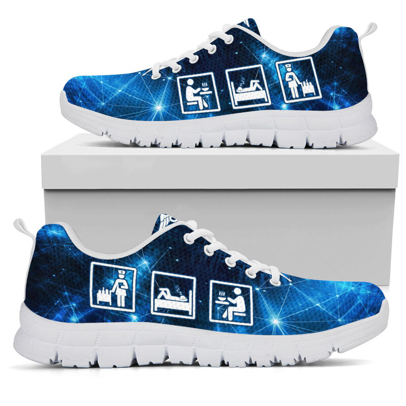 Nurse - Life Is Simple Sneakers, Running Shoes, Shoes For Women, Shoes For Men, Custom Shoes- Love Sneakers