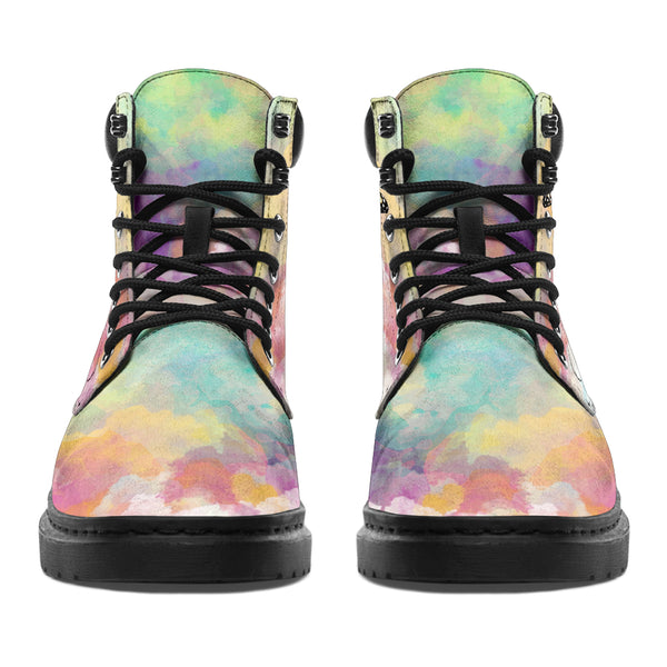 Butterfly Sky Watercolor Asboot - Love All Season Boots