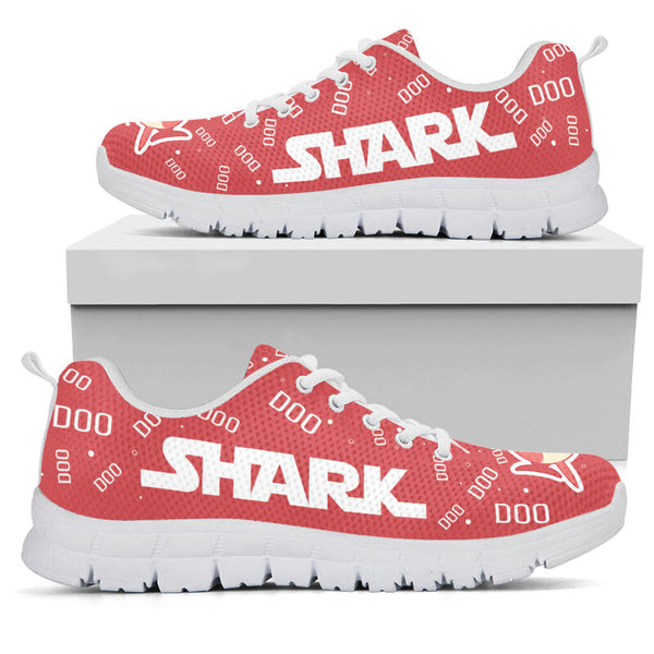 Grandma Shark Pink Sneakers, Running Shoes, Shoes For Women, Shoes For Men, Custom Shoes, L- Love Sneakers