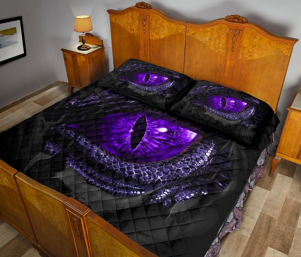 Dragon Eye Quilt Bed Set 7- Love Quilt Bedding Set