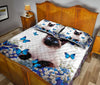 Siamese Cat Blue And White Flowers Vertical - Love Quilt Bedding Set