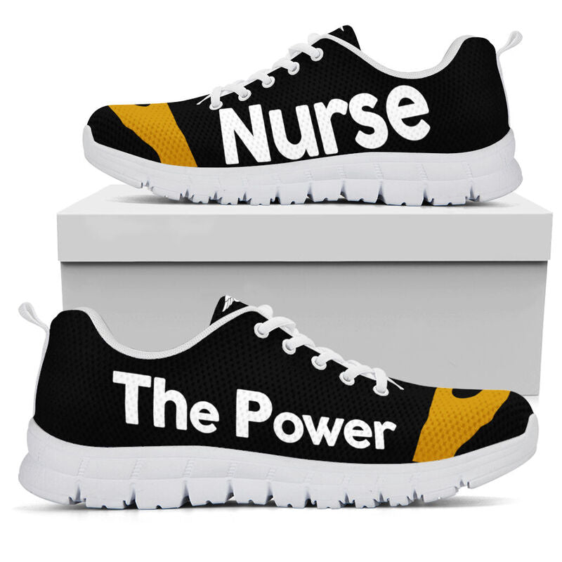 Nurse The Power Sneakers, Running Shoes, Shoes For Women, Shoes For Men, Custom Shoes, L- Love Sneakers