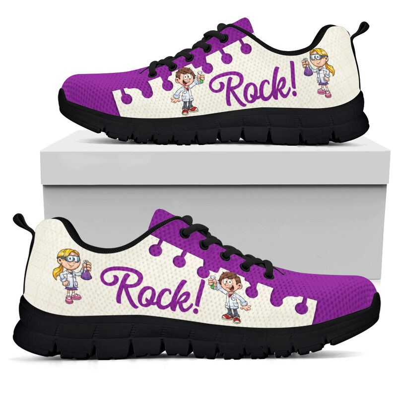 Science Teacher Rock Sneakers, Runni- Love Sneakers