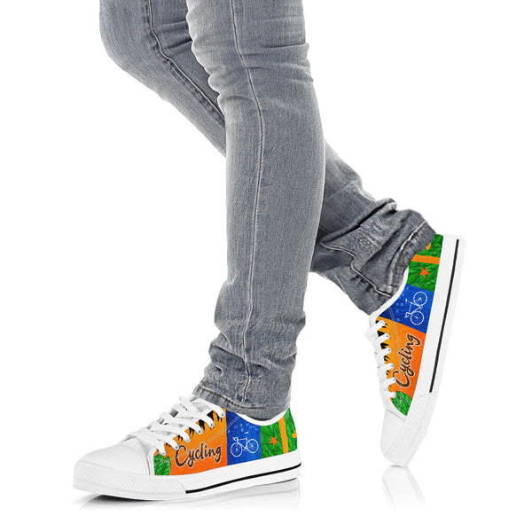Cycling Three Color - Low Top Shoe - Love Love Top Shoes