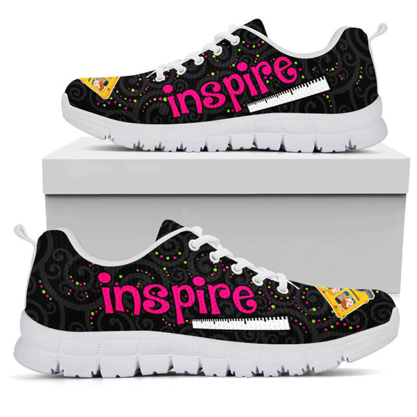 School Bus Driver Love Inspire Black 2 Sneakers, Runni- Love Sneakers