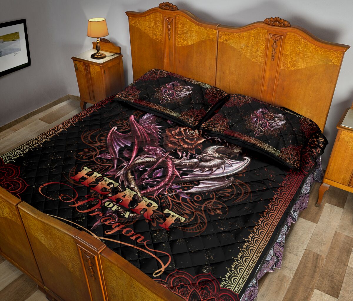 Soul Of A Witch Mandala Style Quilt Bed Set - Love Quilt Bedding Set