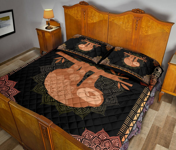 Sloth Quilt Bed Set 94 - Love Quilt Bedding Set