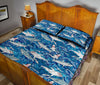 Shark Pattern Style Quilt Bed Set - Love Quilt Bedding Set