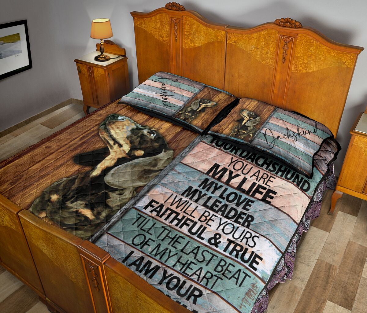 Dachshund Your Friend - Bed Set - Love Quilt Bedding Set