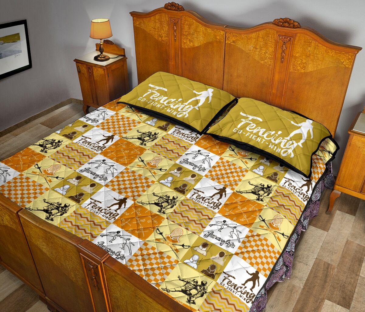 Fencing Life - Bed Set - Love Quilt Bedding Set