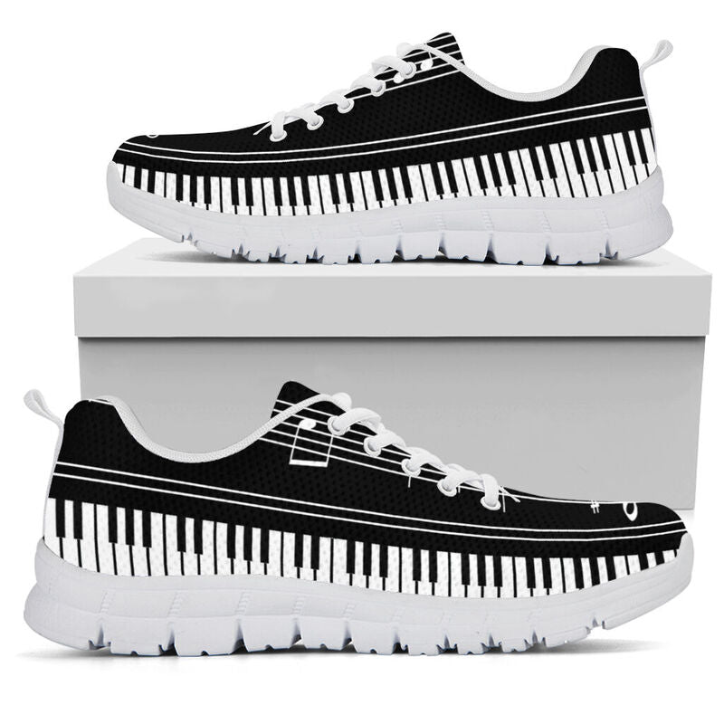 Music Note Shet Shoes Sneakers, Running Shoes, Shoes For Women, Shoes For Men, Custom Shoes,- Love Sneakers