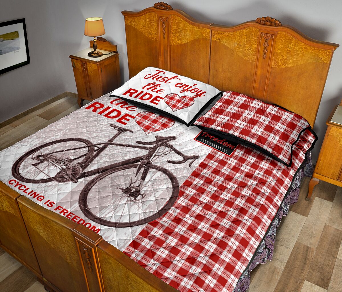 Cycling Life Is Better Caro - Bed Set - Love Quilt Bedding Set