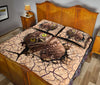 Owl Earth Crack Style Quilt Bed Set - Love Quilt Bedding Set