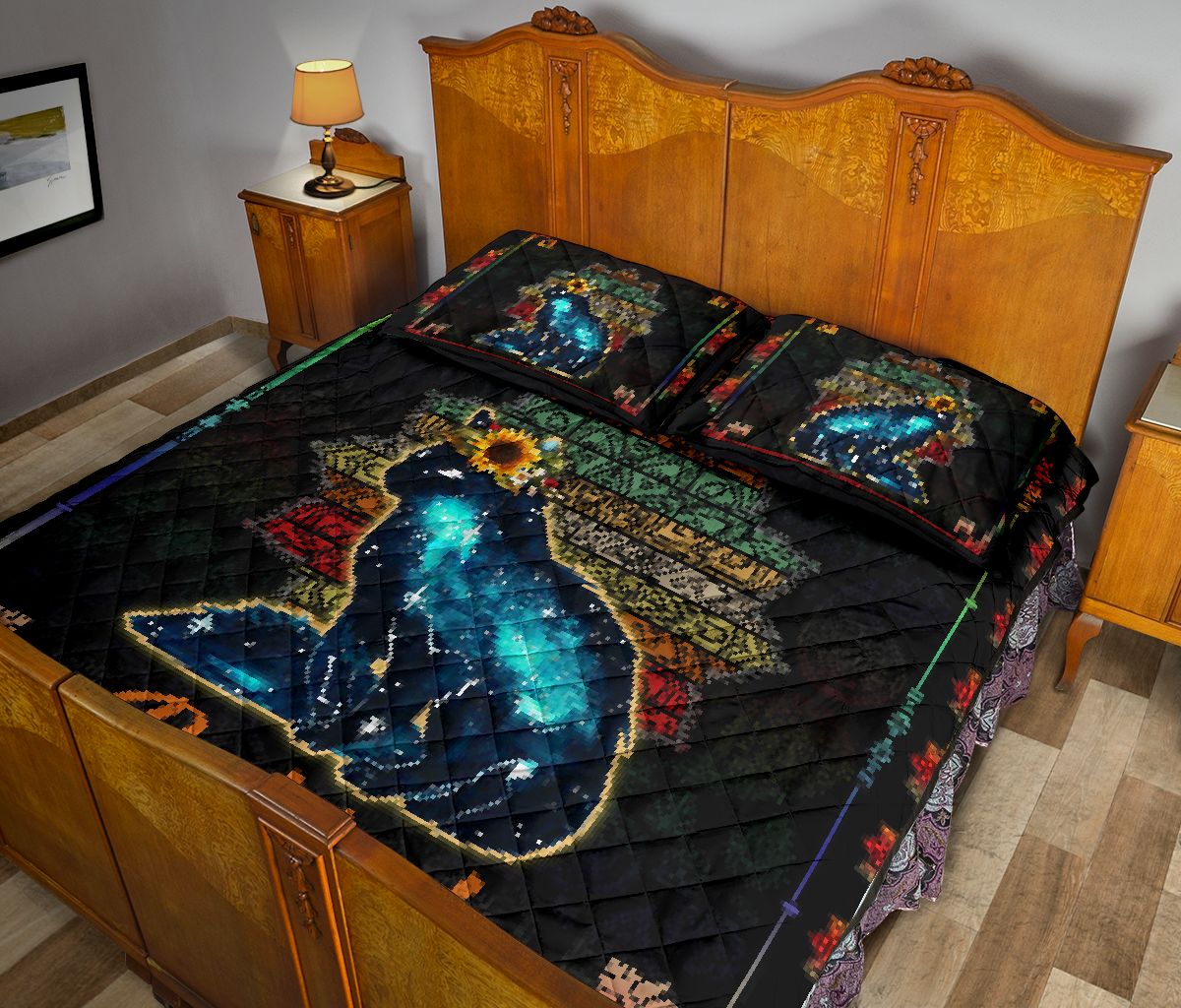 Quilt Bed Set - Cat - Vintage - You Can Be Anything 57 - Love Quilt Bedding Set