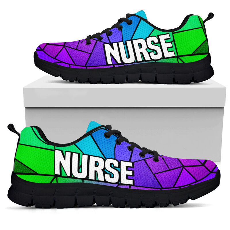 Nurse Green Purple Gl Kd Sneakers, Running Shoes, Shoes For Women, Shoes For Men, Custom Sh- Love Sneakers