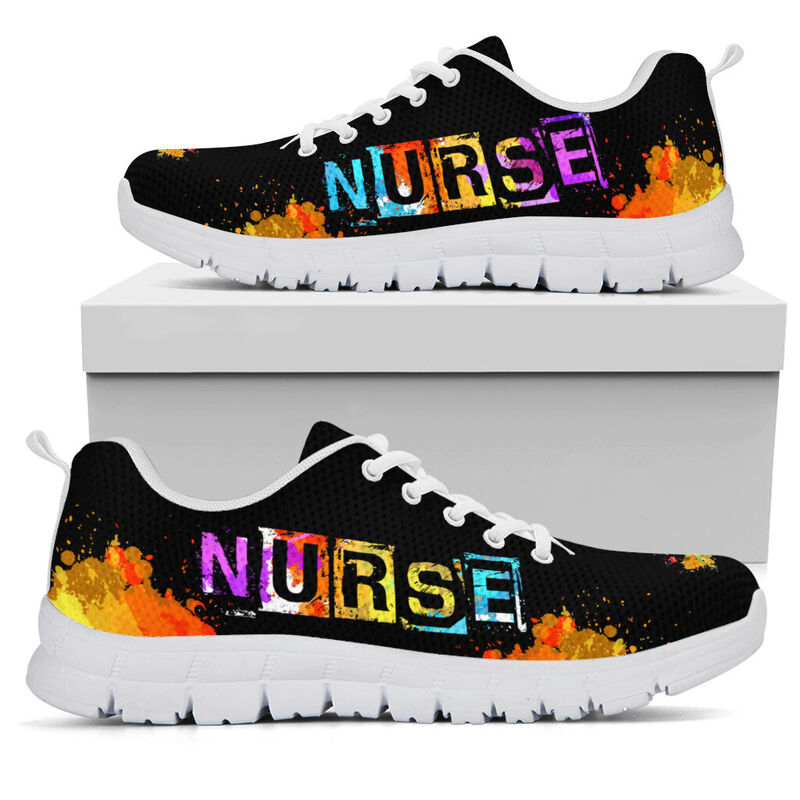Nurse Heatbeat Art 2 Kd Sneakers, Running Shoes, Shoes For Women, Shoes For Men, Custom Shoe- Love Sneakers